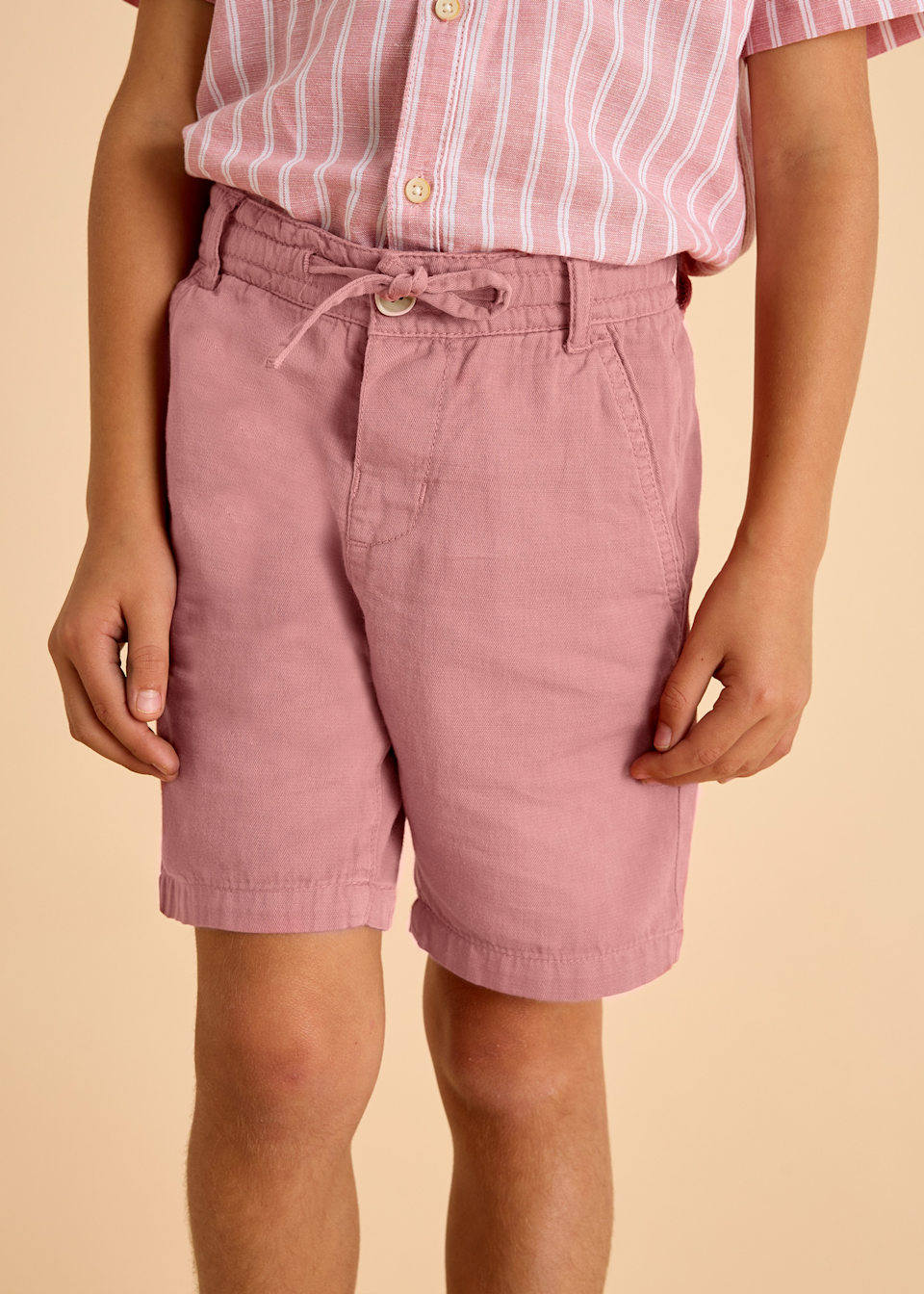 Bermudas Kordelzug mit Leinen Jungen