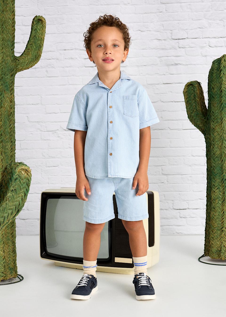 Bermudy jeansowe casual dla chłopca