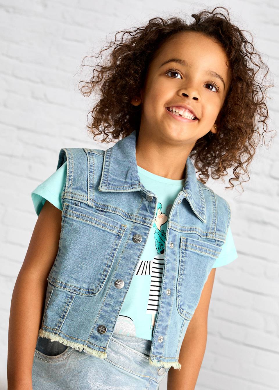 Vesta denim fetita