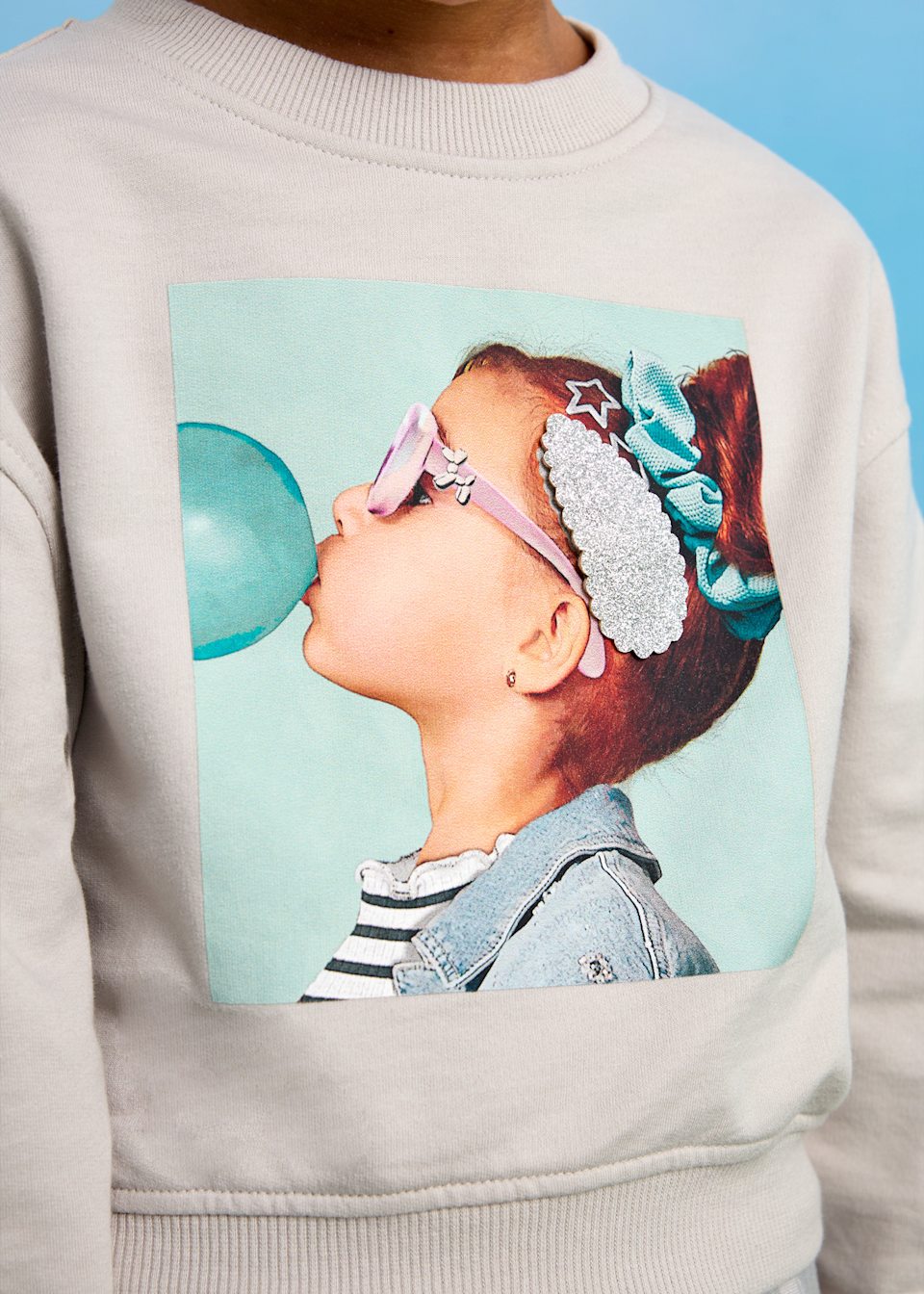 Bluza ze spinką dla dziewczynki