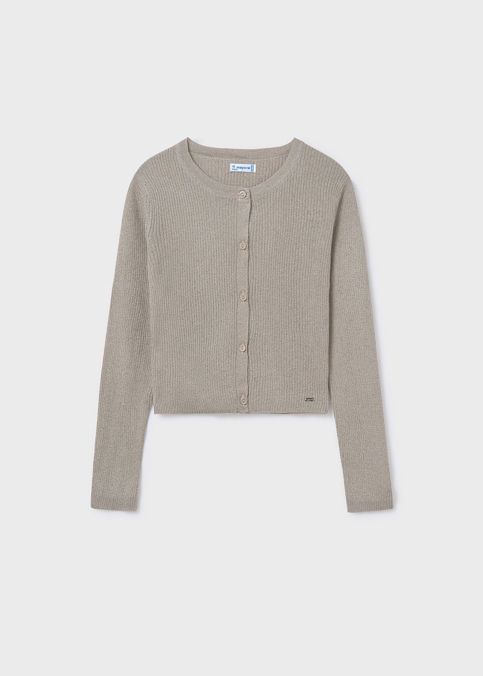 Girl ribbed tricot cardigan