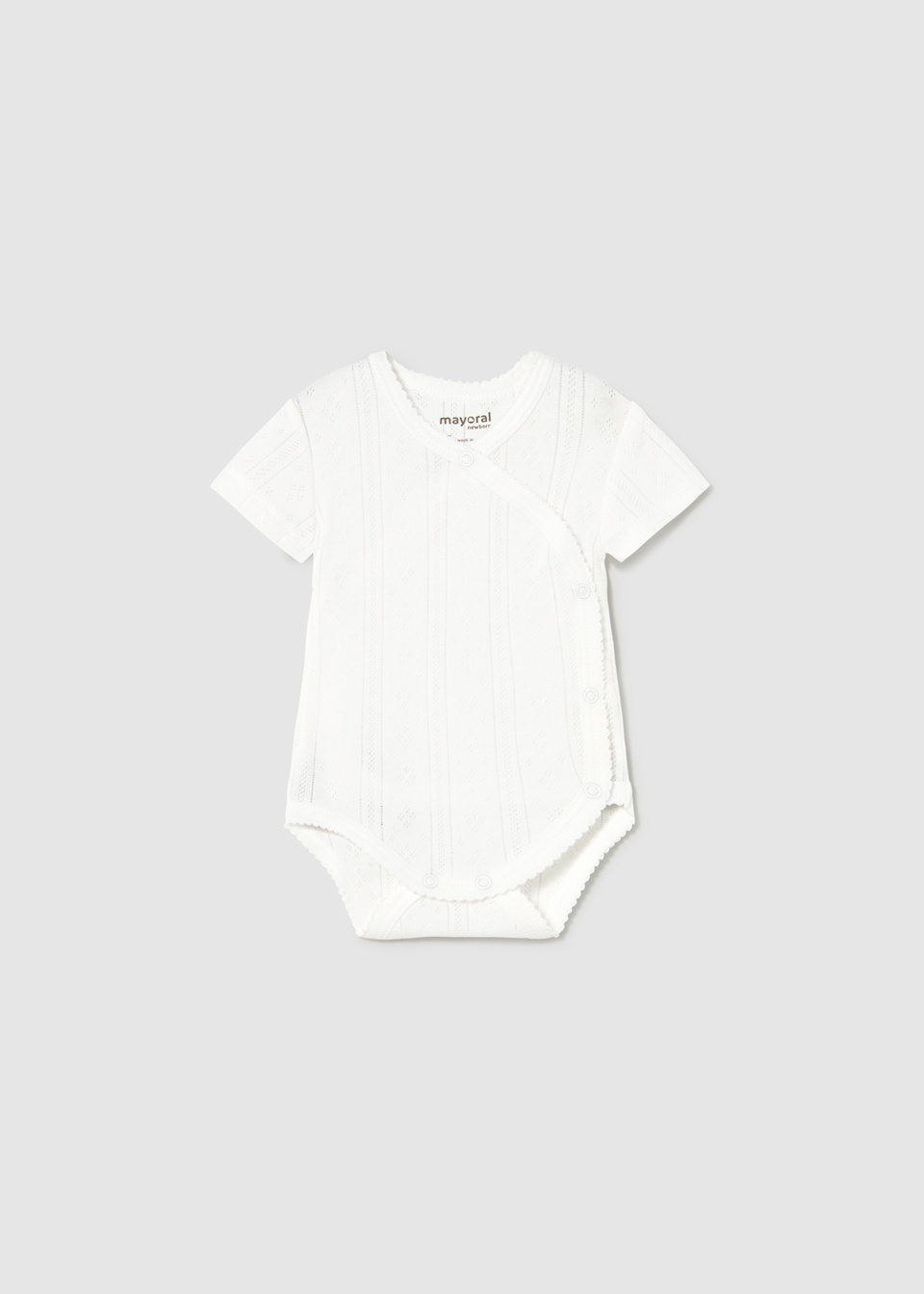 Newborn girl openwork bodysuit
