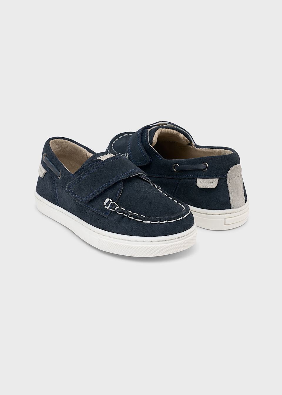 Boy casual suede boat shoes