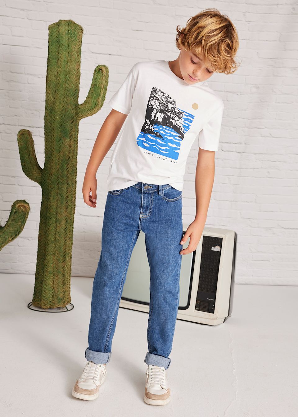 Boy basic straight leg jeans