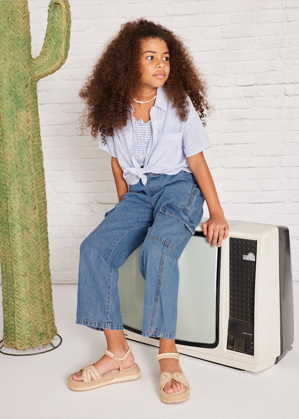 Pantaloni denim fluid fata