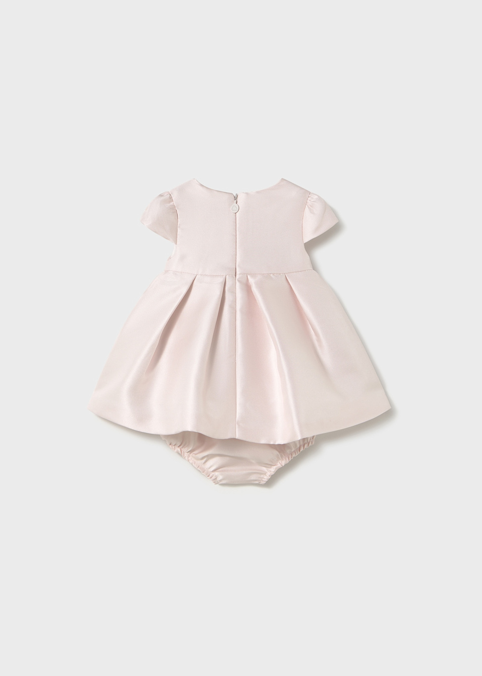 Kleid mit Windelhöschen mikado Neugeborene Mädchen