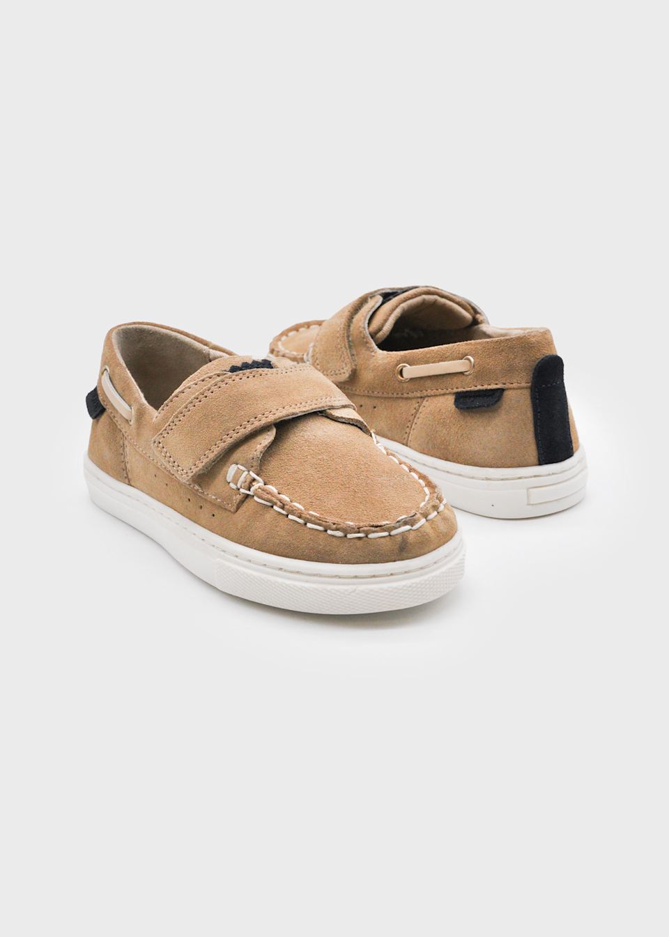 Boy casual suede boat shoes