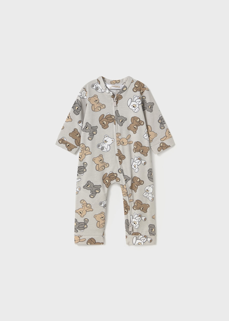 Newborn boy removable foot sleepsuit