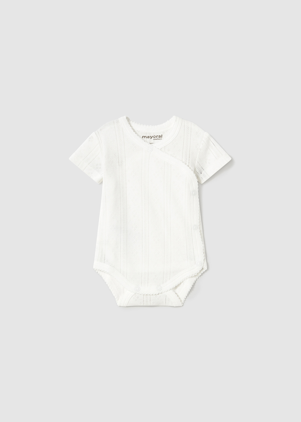 Newborn girl openwork bodysuit