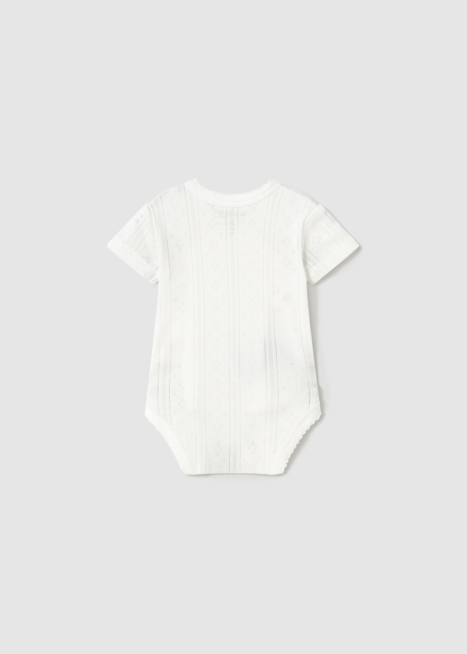 Newborn girl openwork bodysuit