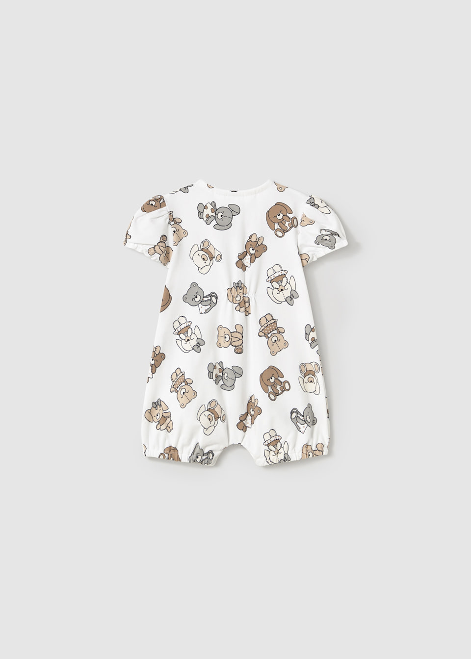 Newborn girl teddy romper