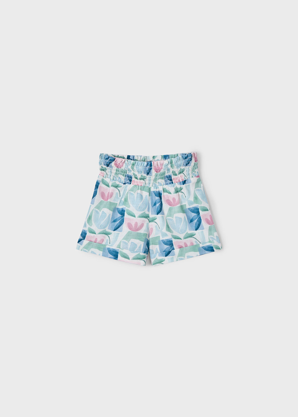Short flores geométricas niña