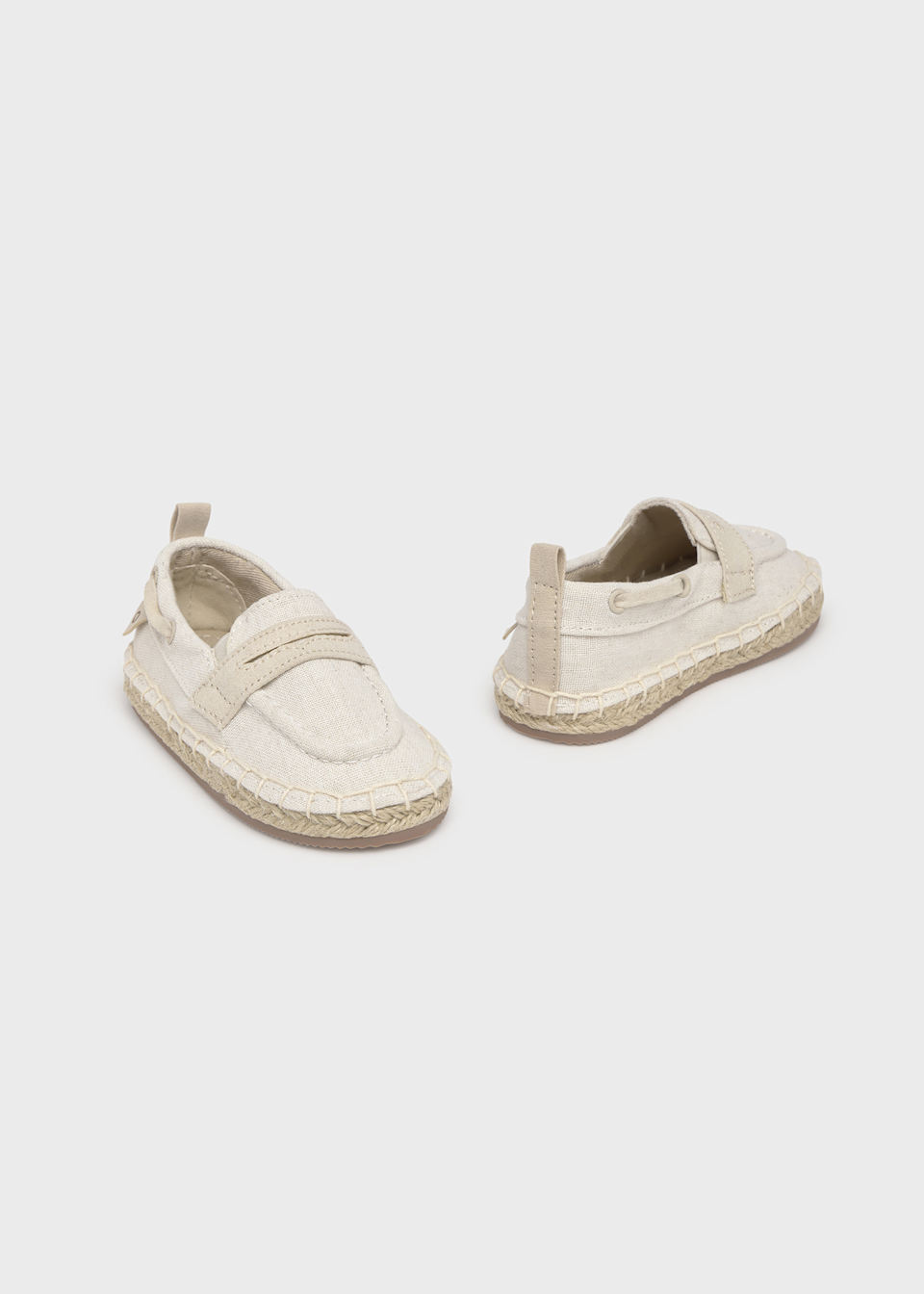 Espadrile tip mocasini bebe