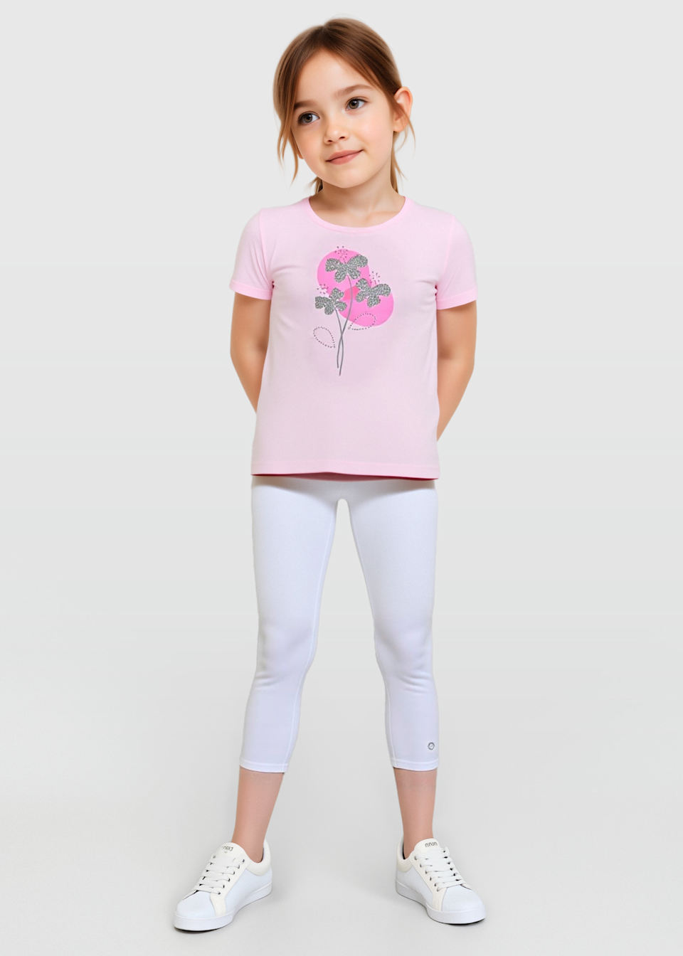 Legginsy basic dla dziewczynki