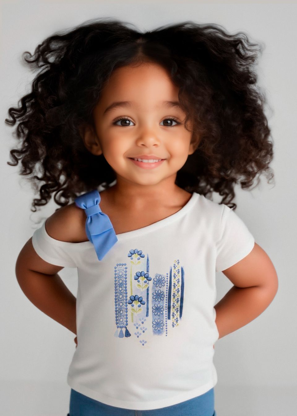T-shirt asymétrique fille