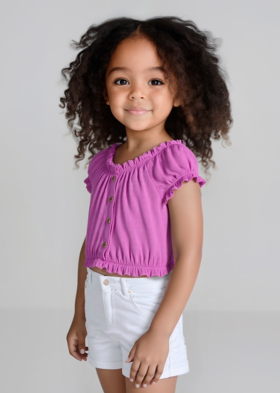 Girl basic twill shorts