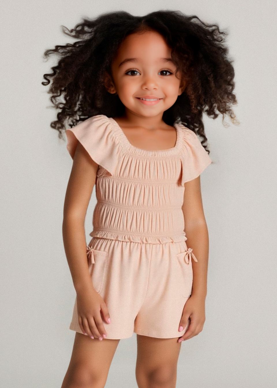 Girl ruched playsuit