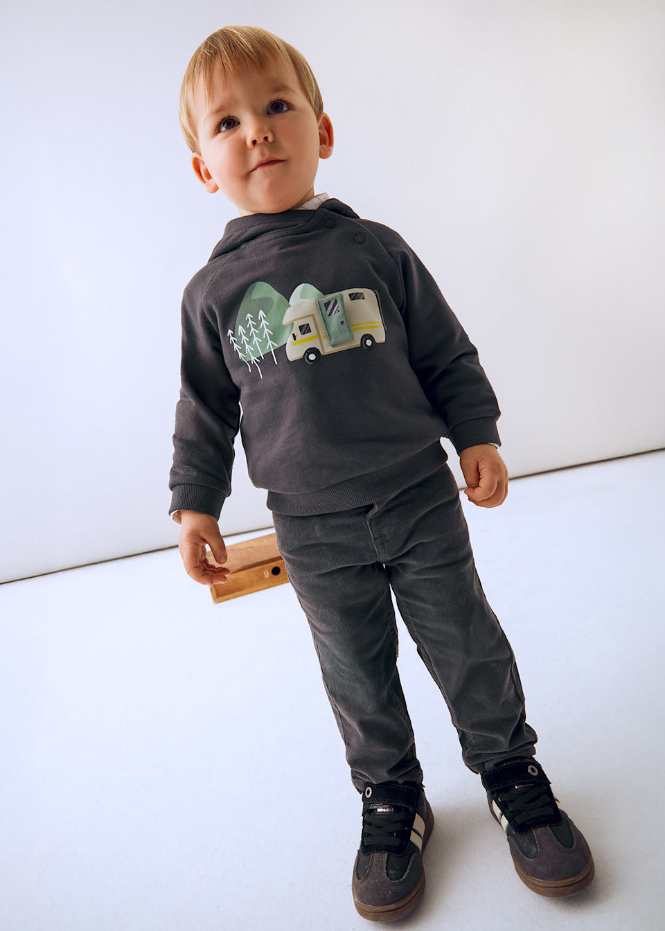 Babys basic straight-leg corduroy trousers