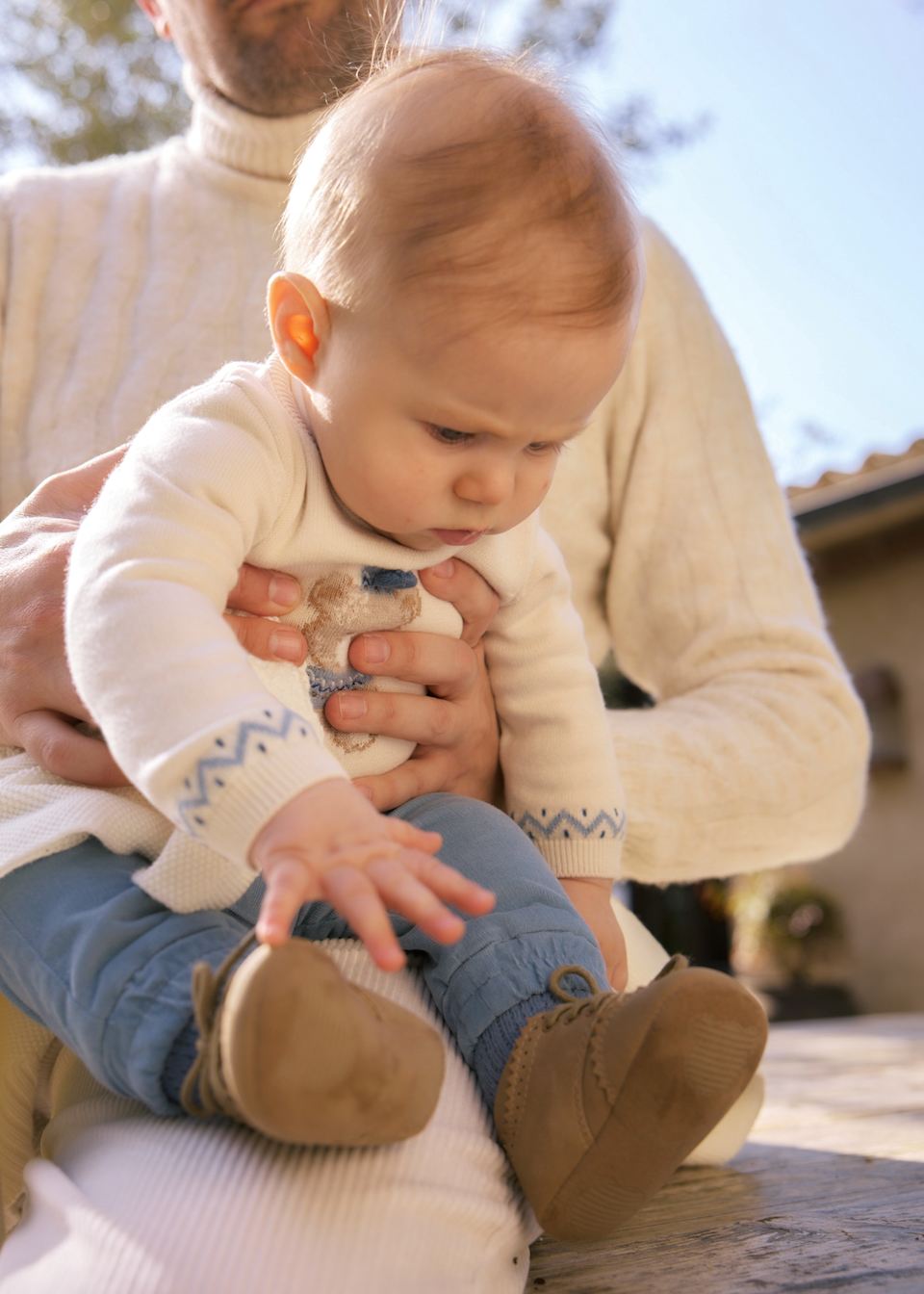 Newborn Boy Pants and Sweater Set