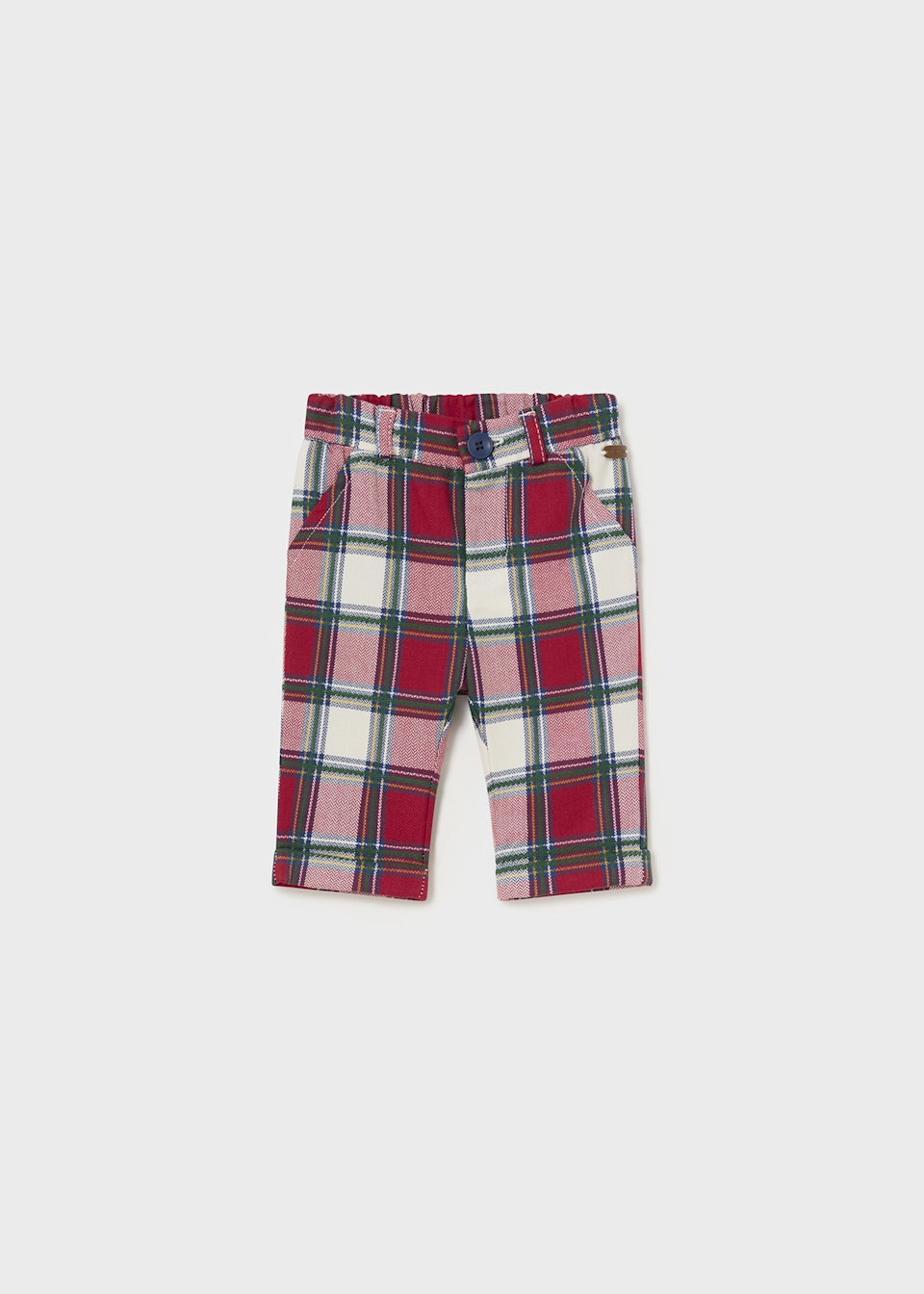 Newborn Boy Checked Trousers