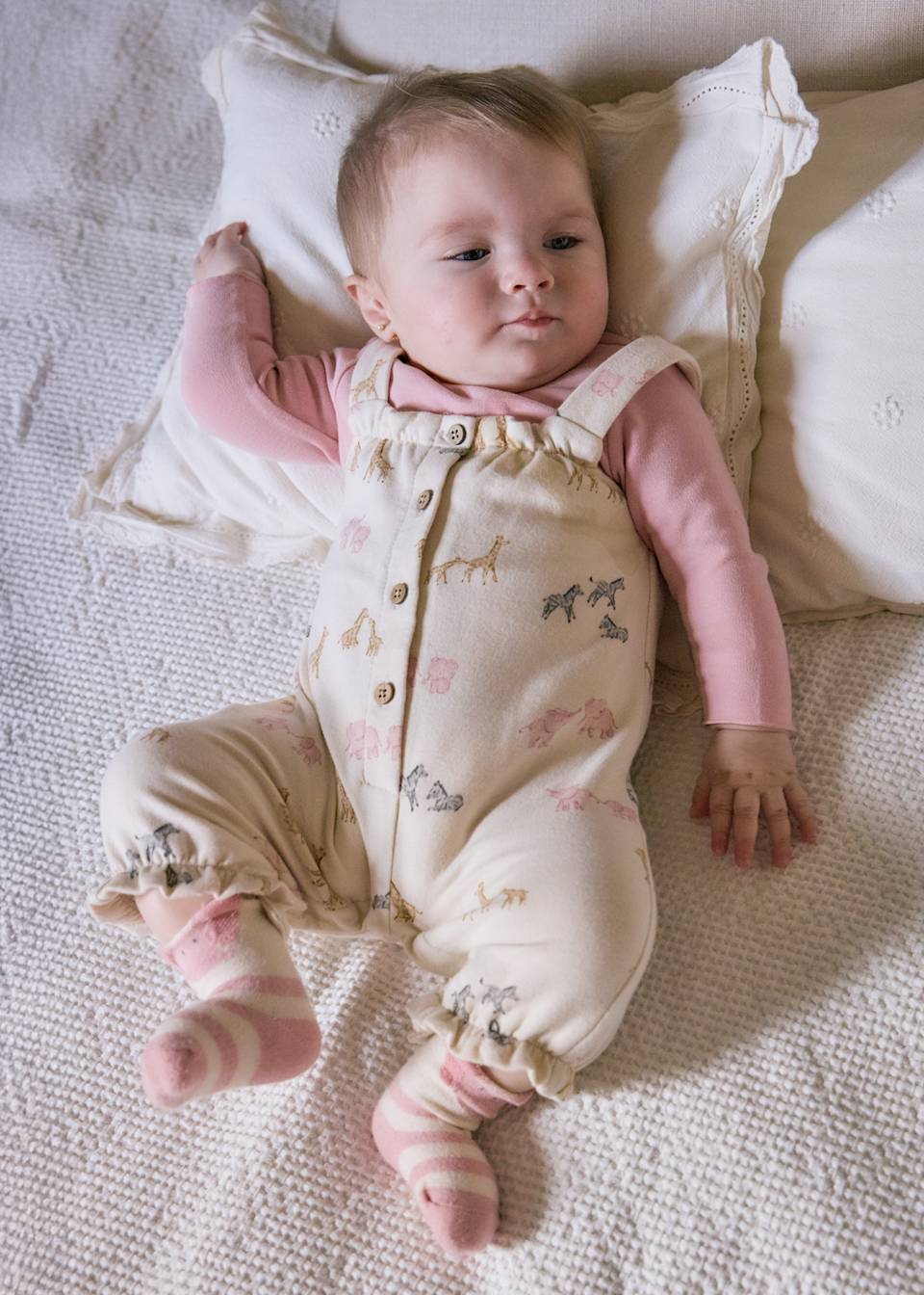 Newborn dungarees and T-shirt set