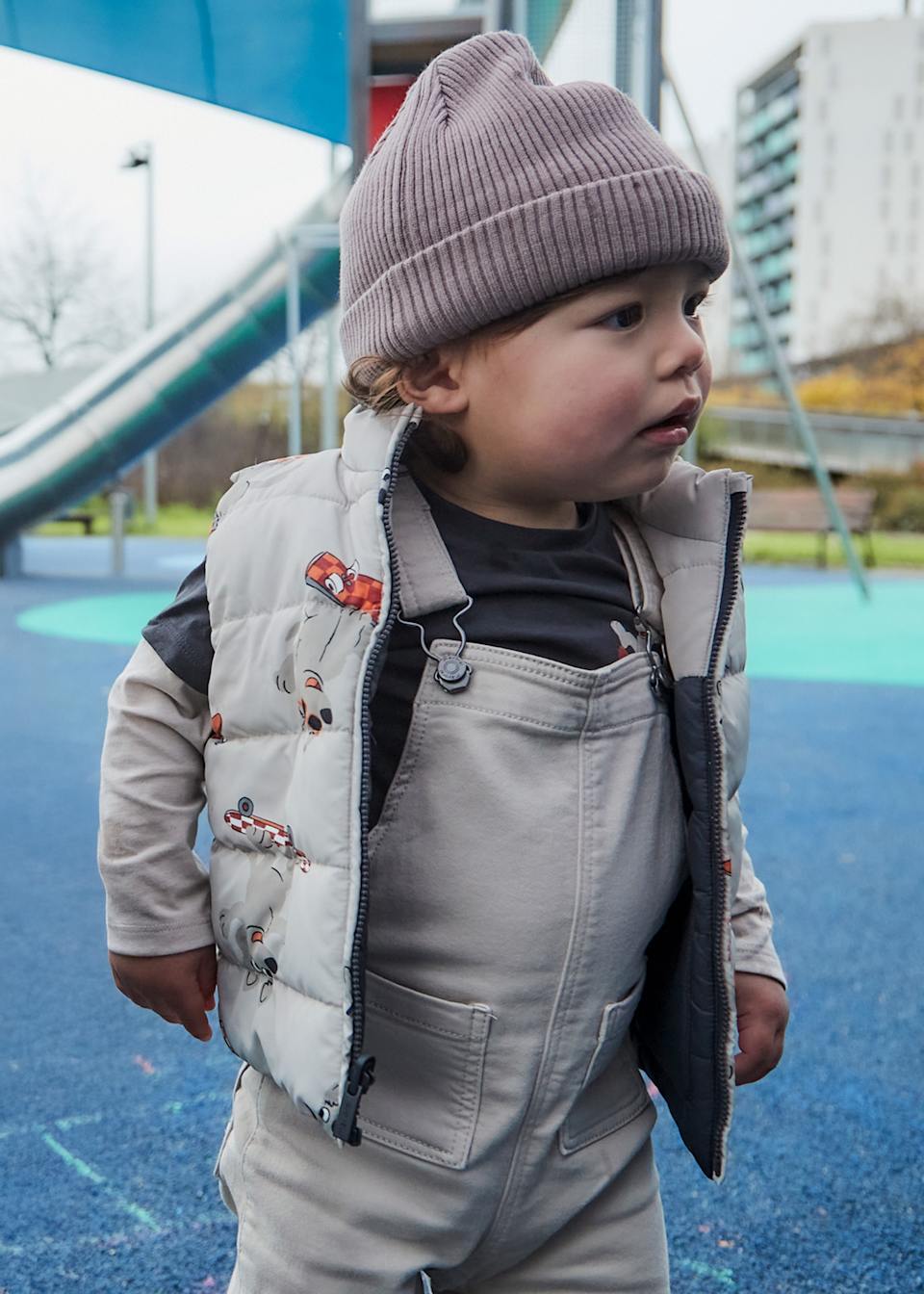 Newborn unisex long dungarees