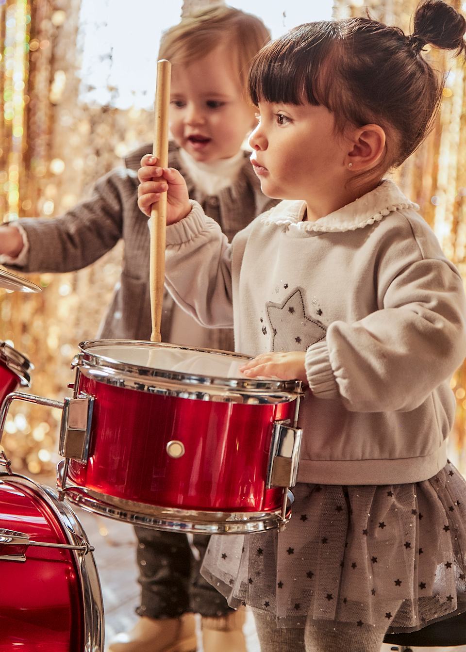 Baby Star Applique Tulle Dress