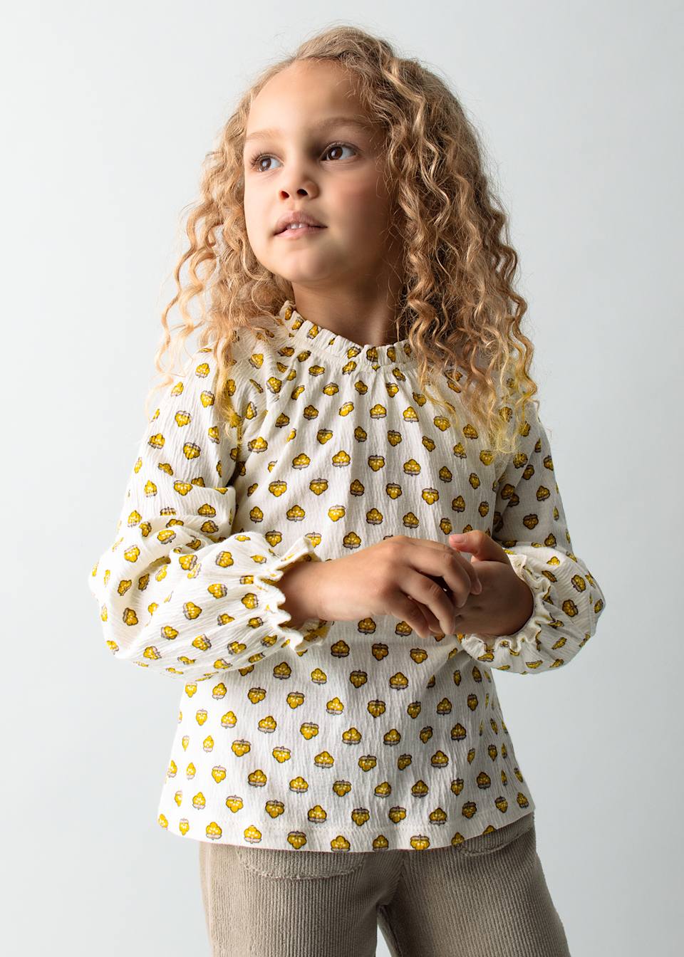 Girls printed long sleeved t-shirt