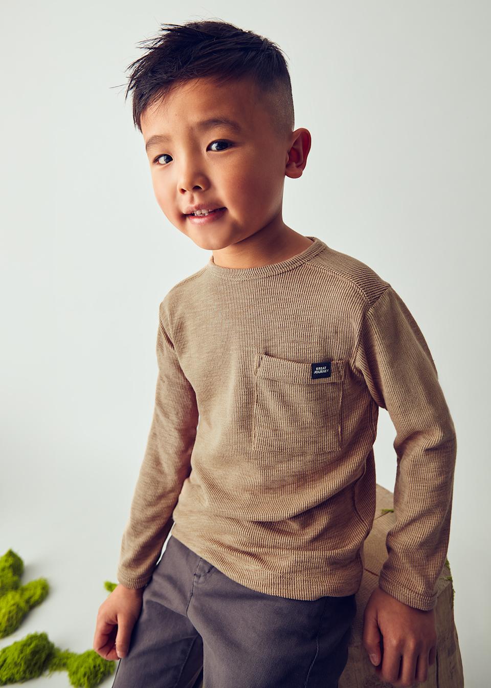 Boys plain long sleeved shirt