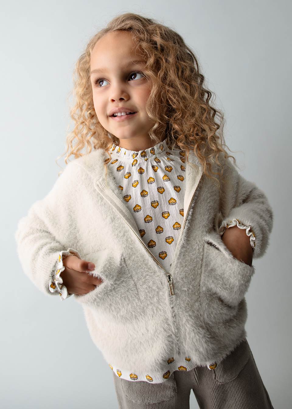 Girls zip-up hoody