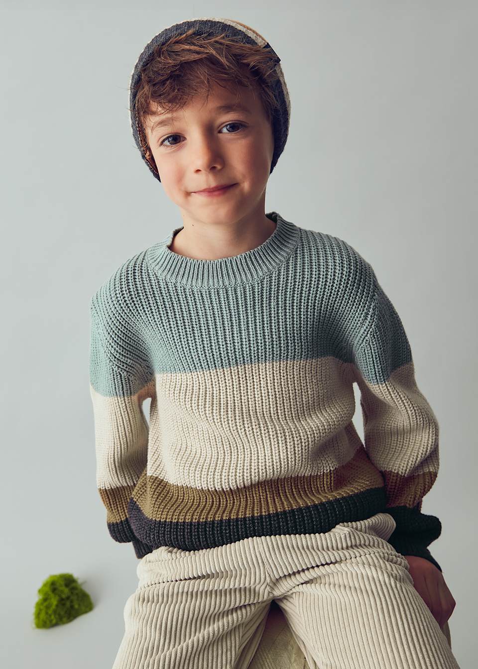 Boy Striped Knit Sweater