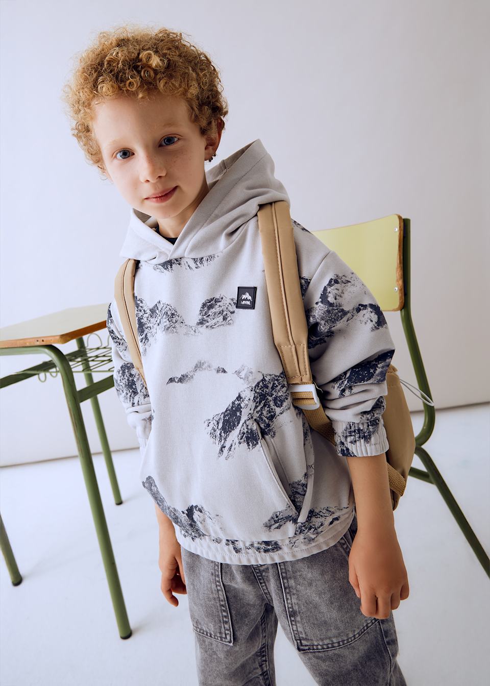 Sweatshirt gemustert Jungen