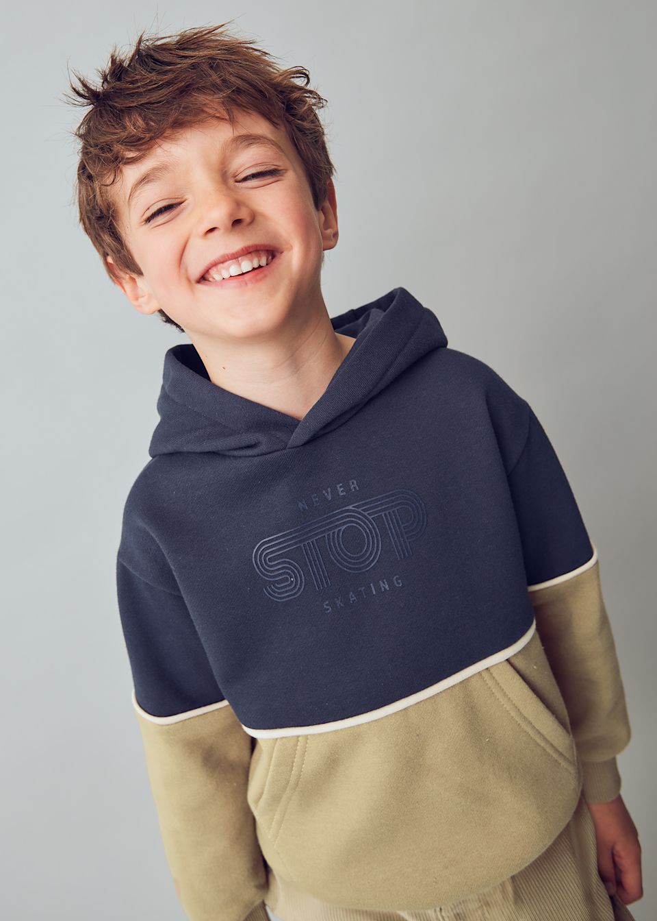 Boys contrast hoody