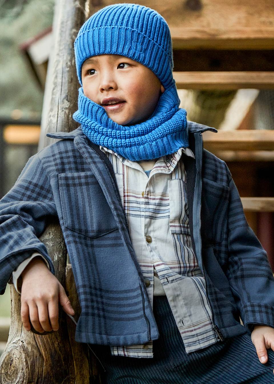 Boys check jacket