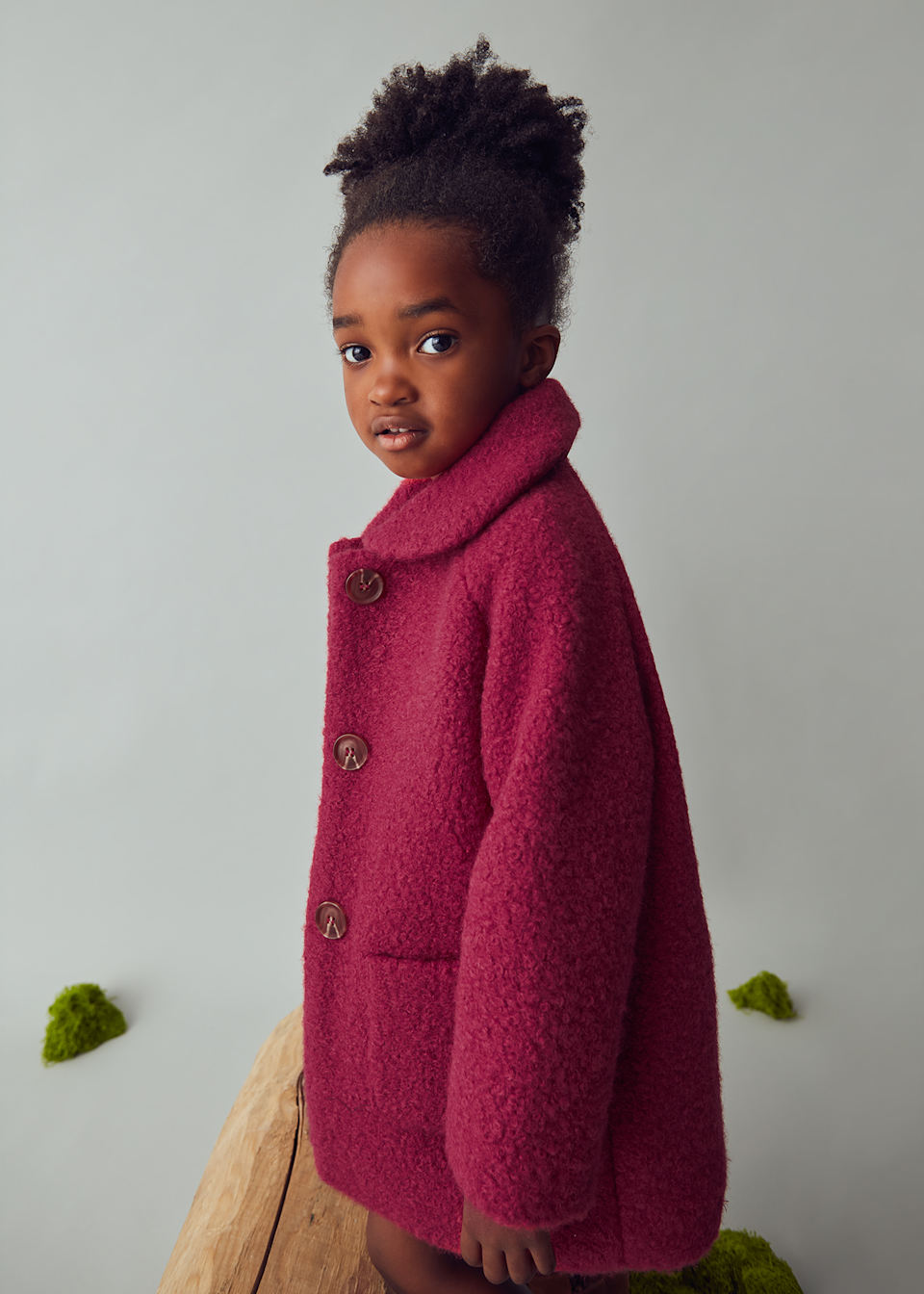 Manteau en tissu éponge fille