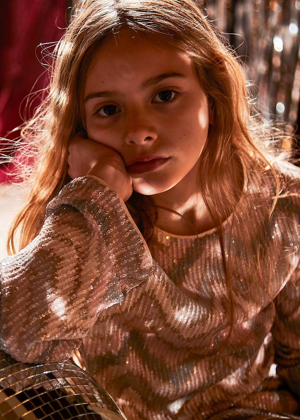 Girls sequin top