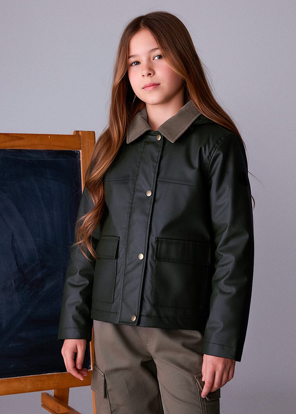 Jacke gewachst Teenager Mädchen