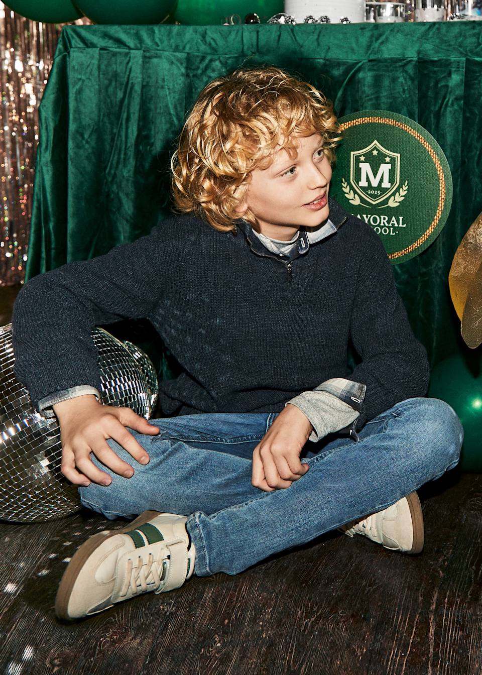 Pantalon en denim basique ajusté unisexe