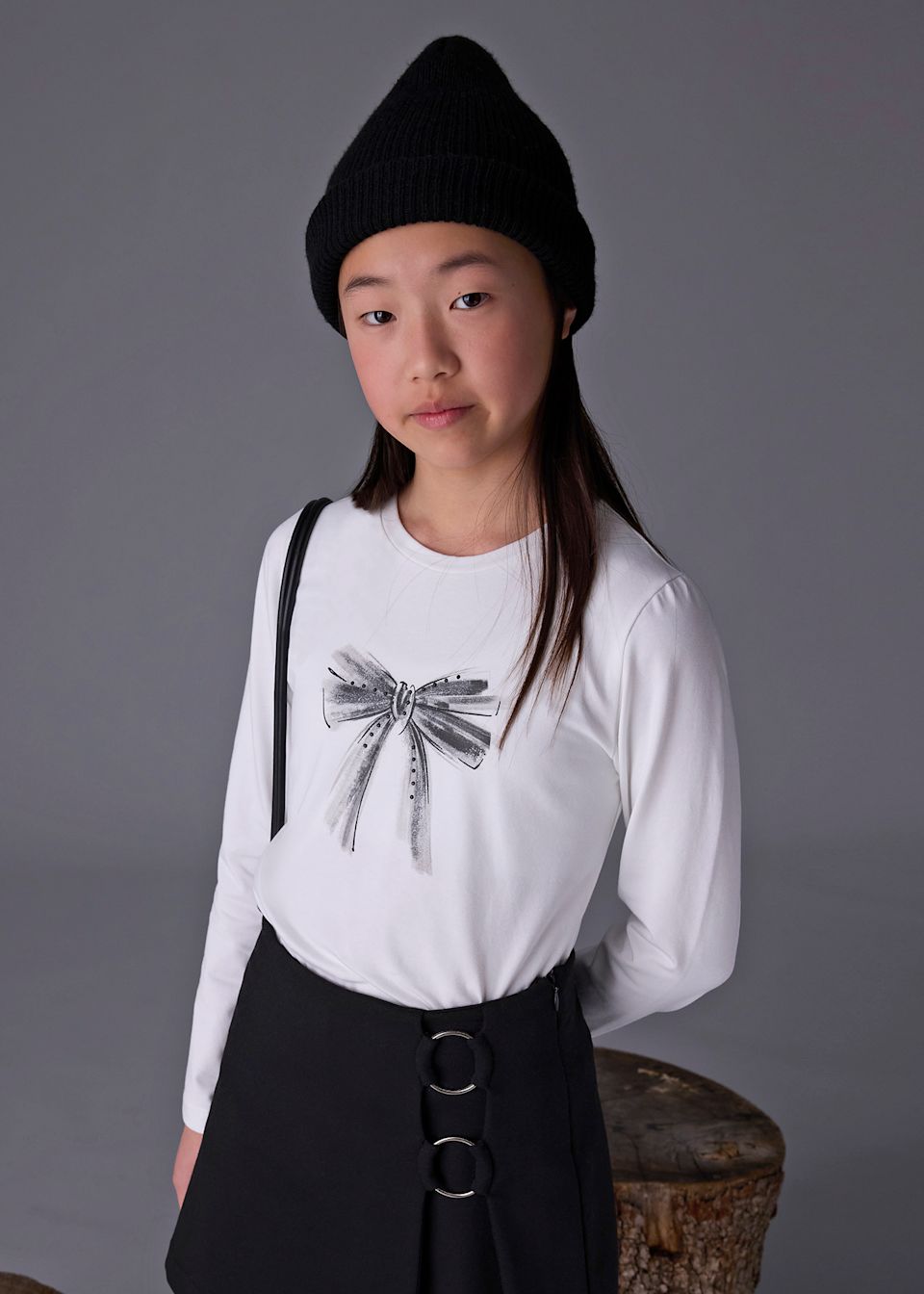 Girl Basic Print T-Shirt
