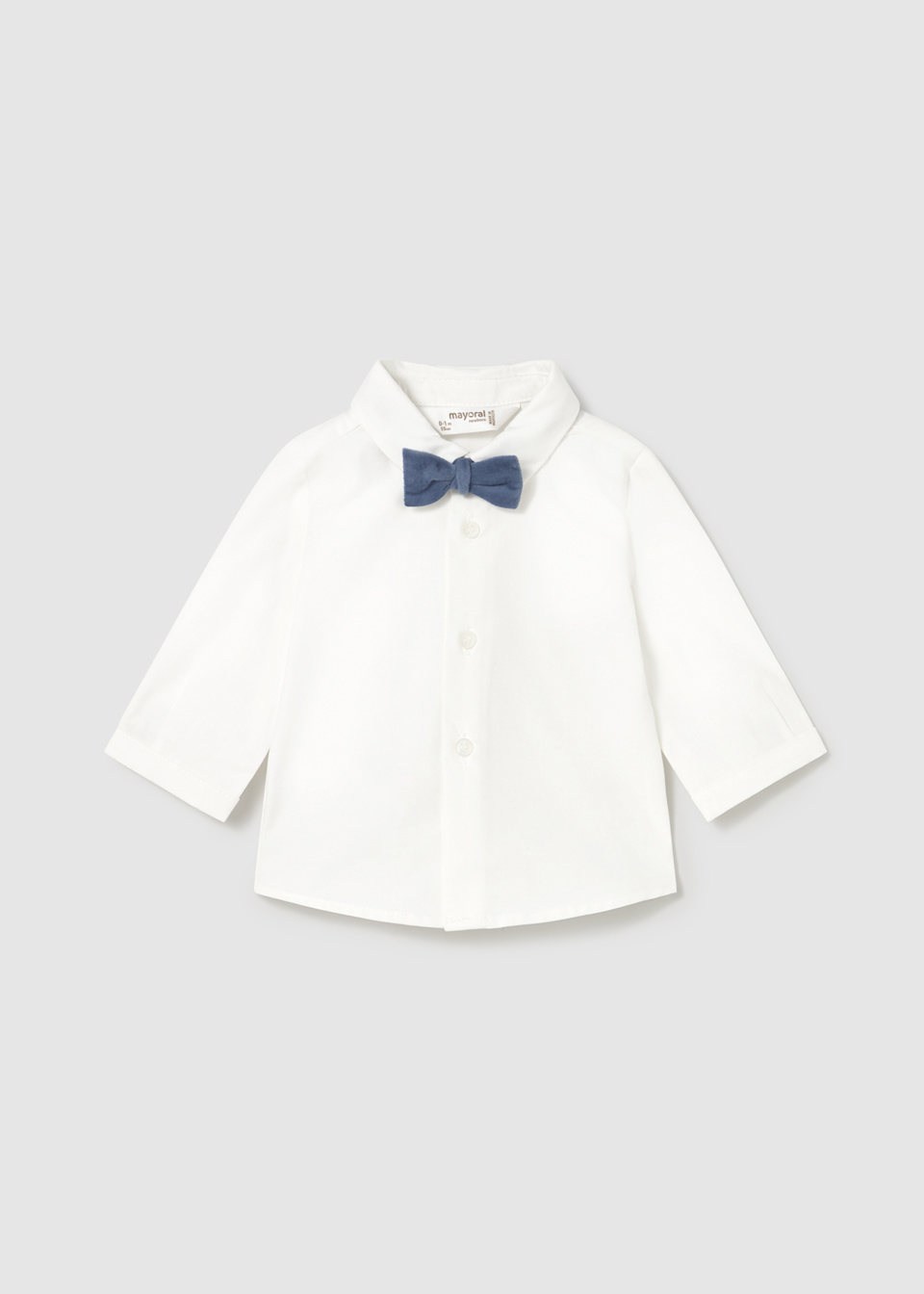 Newborn Boy Shirt with Bow Tie