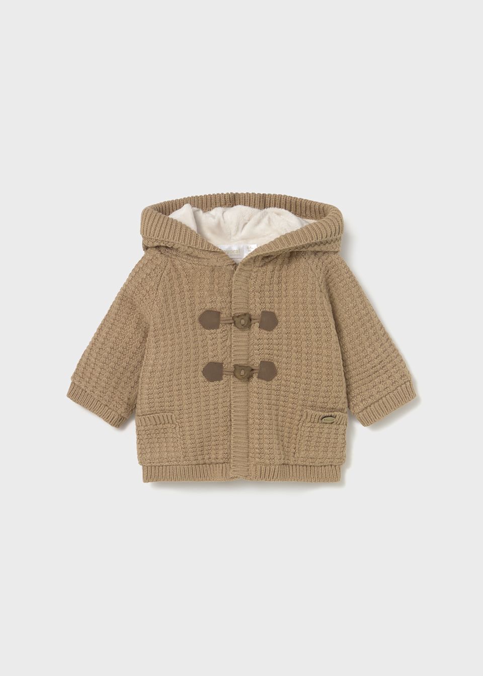 Newborn lined knitted cardigan
