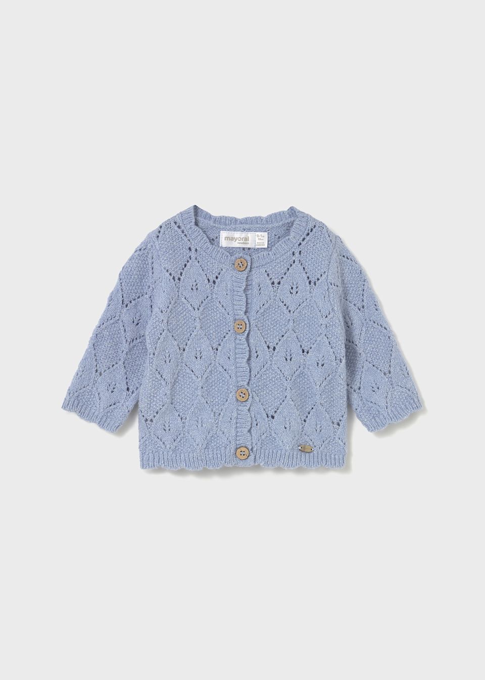 Newborn knitted cardigan