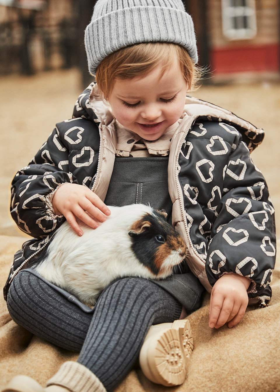 Manteau réversible imprimé bébé