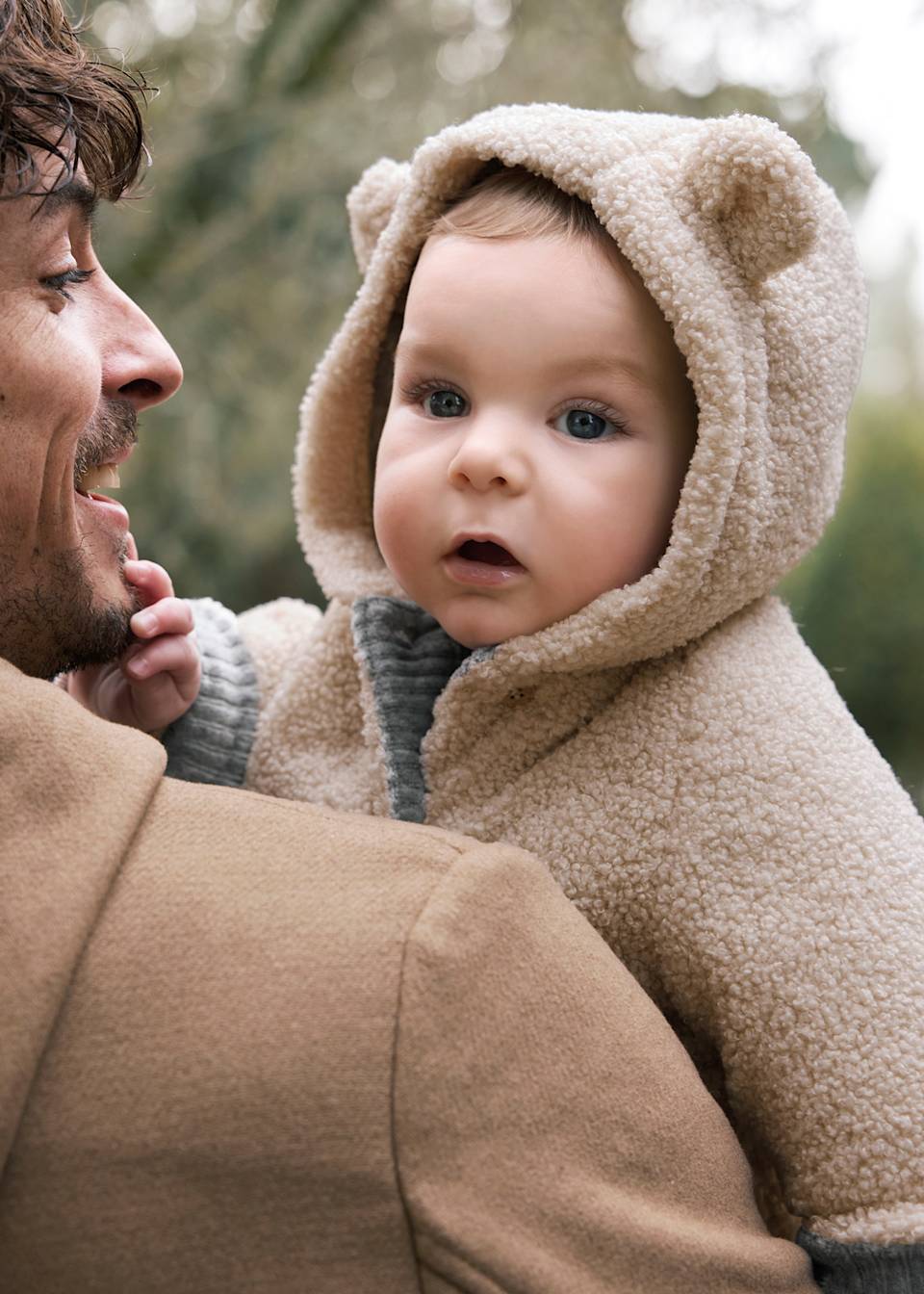 Newborn reversible sheepskin coat
