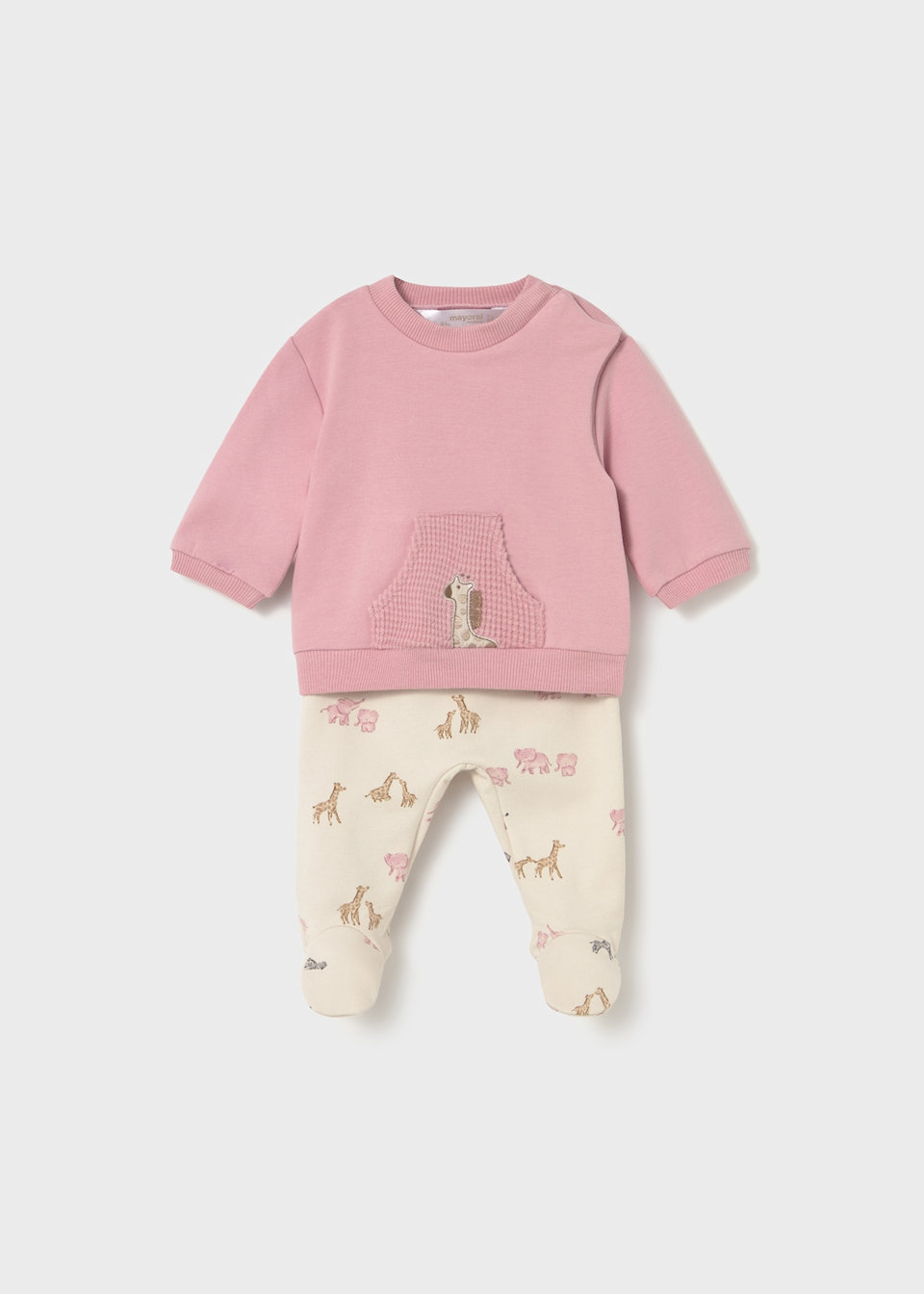 Newborn jumper and footed leggings set
