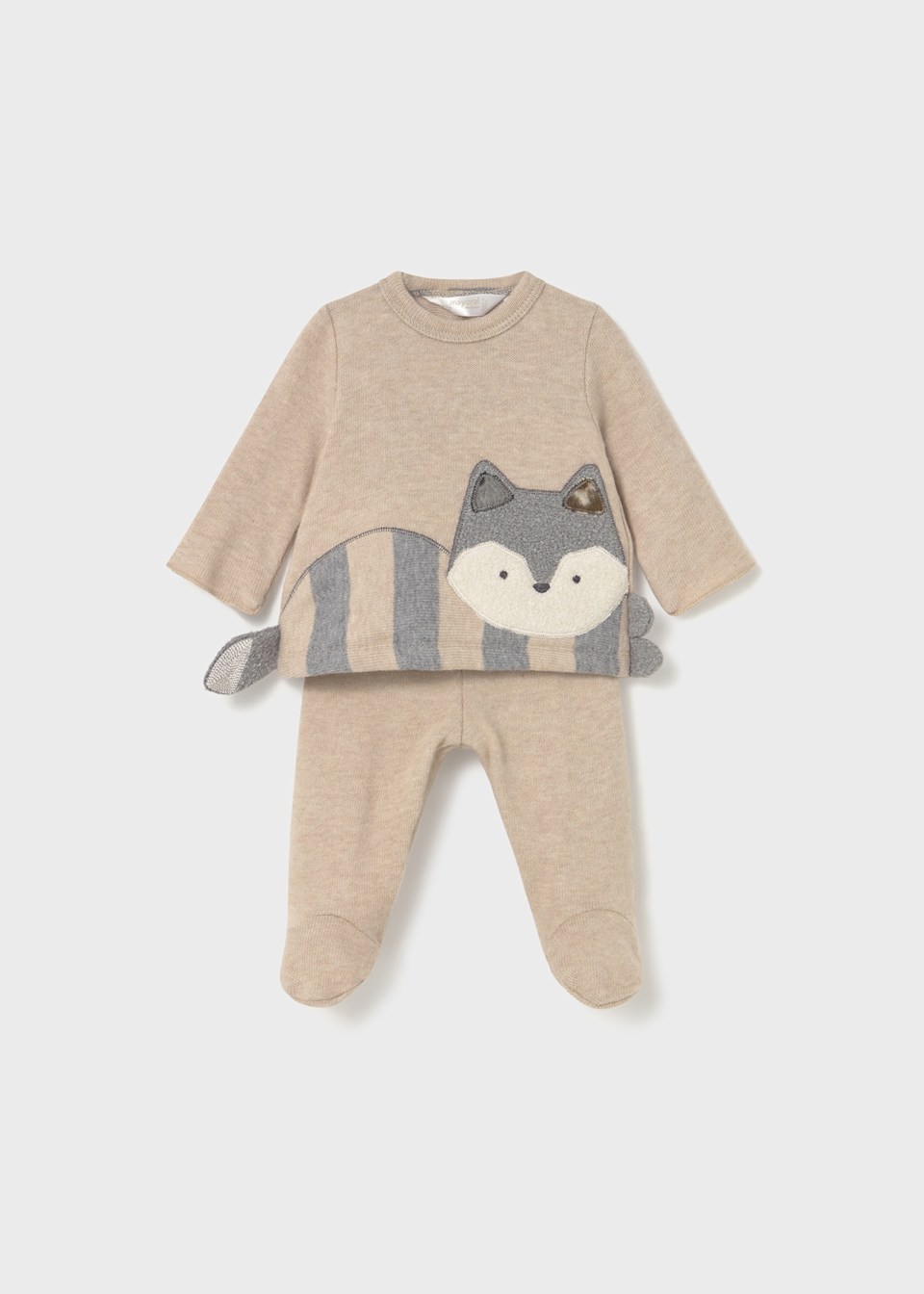 Newborn animal jumper and footed leggings set