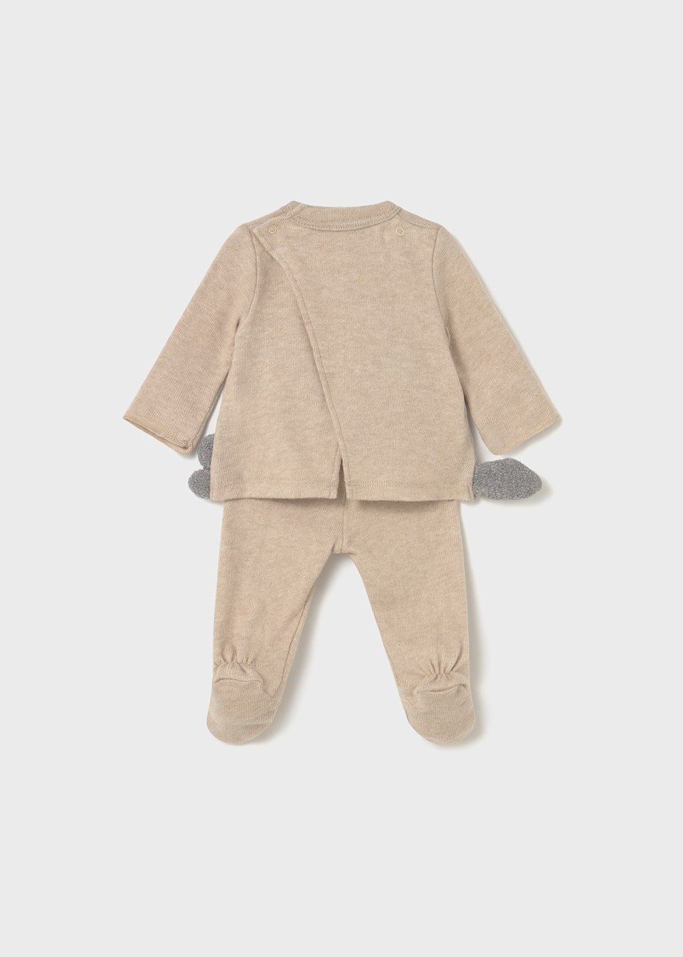 Newborn animal jumper and footed leggings set