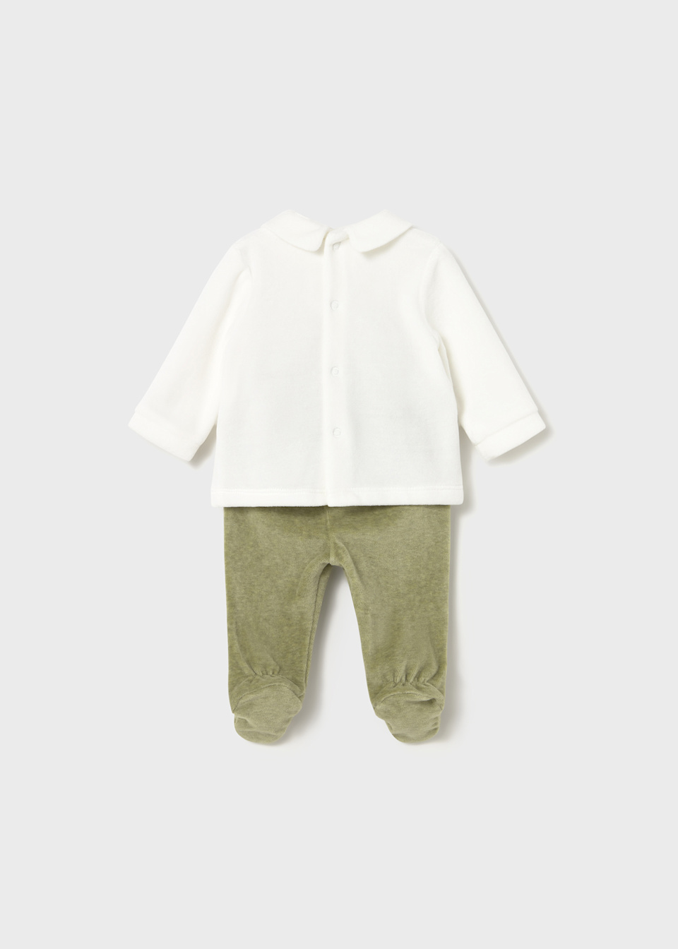 Conjunto polaina tundosado recién nacido