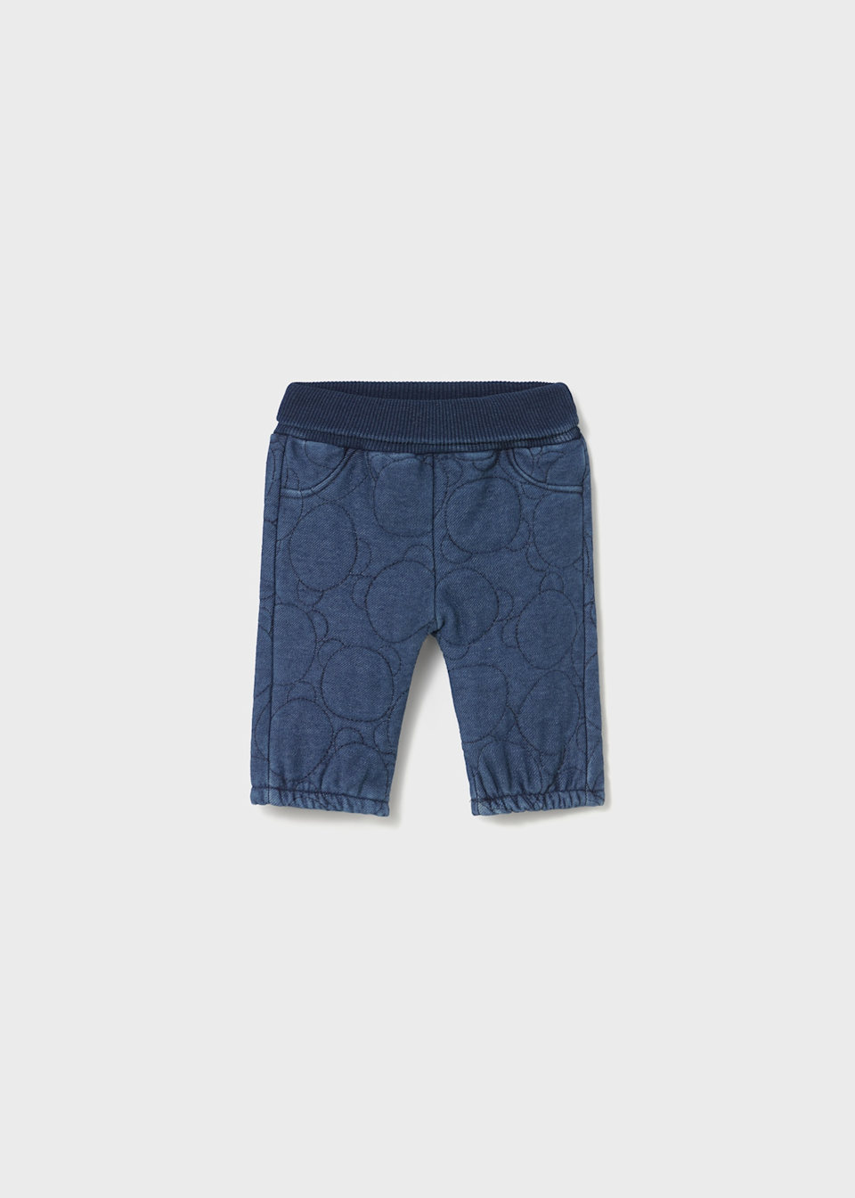 Newborn quilted denim jeans