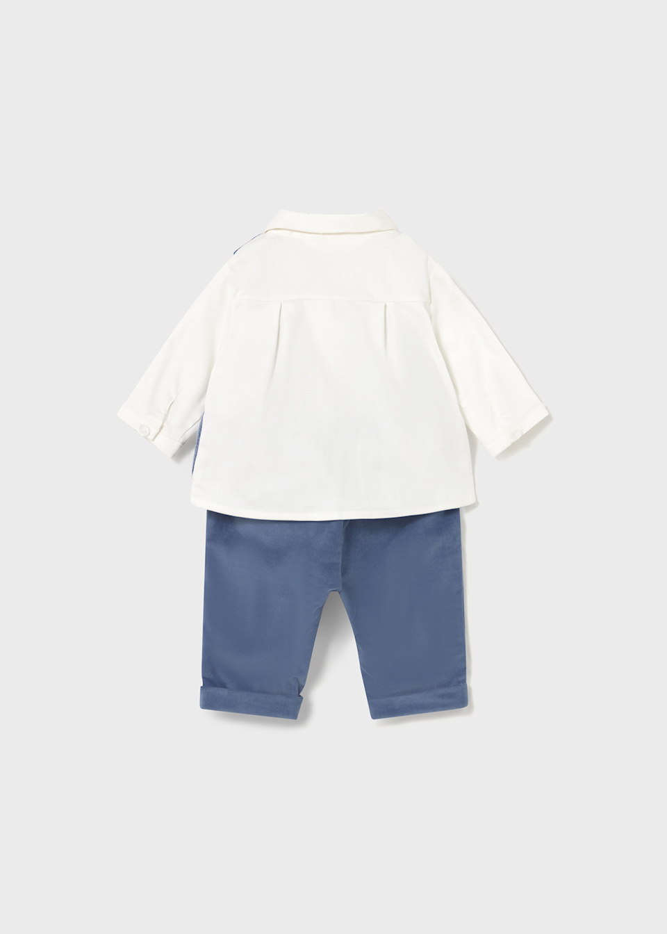 Newborn shirt set with bow tie and waistcoat